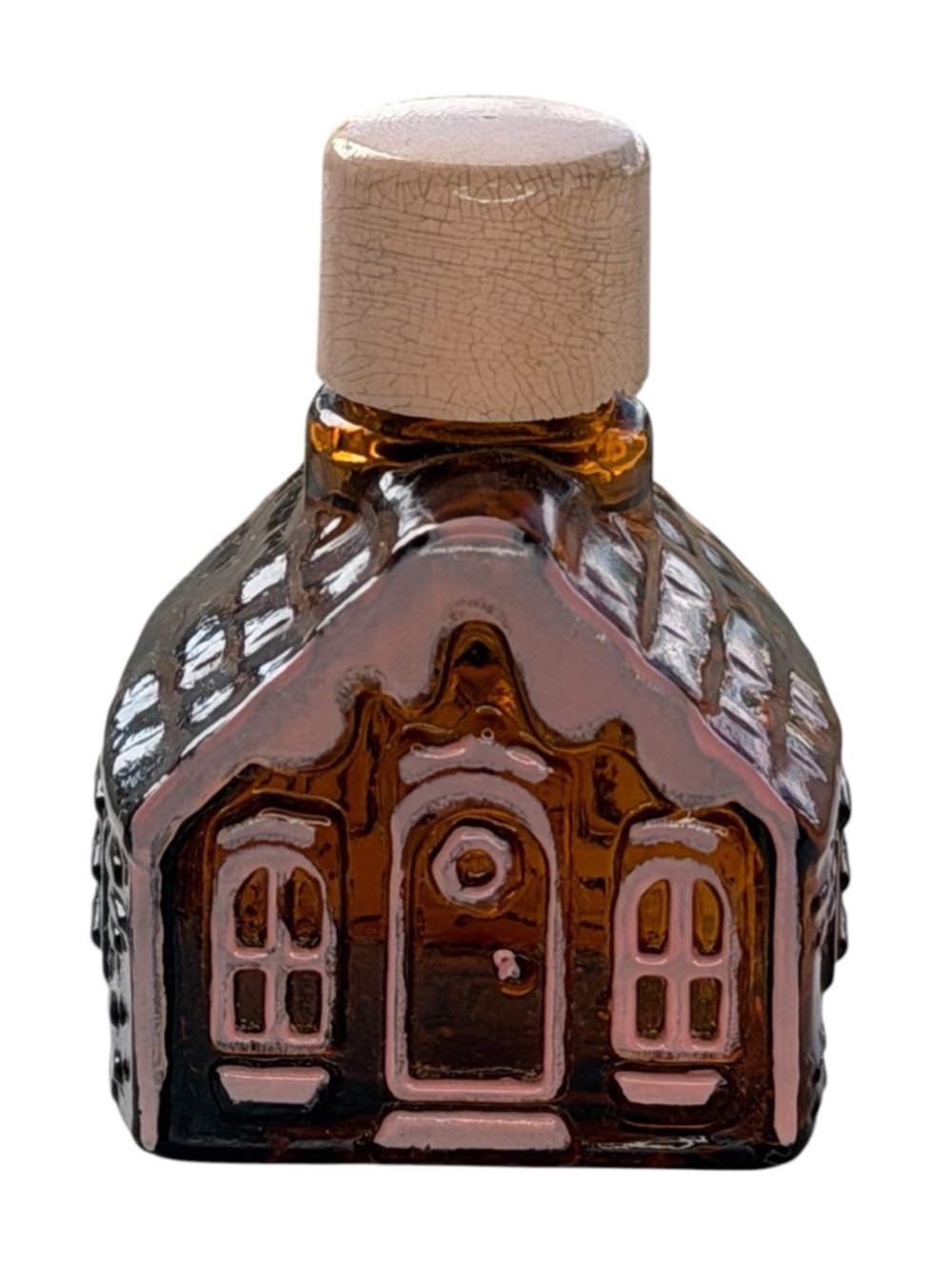 Rare Vintage Avon Gingerbread Cottage Charisma Cologne Decanter (Full Bottle)